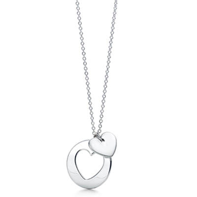 Tiffany & Co Double Heart Necklace